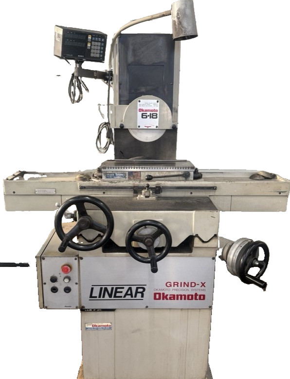 Okamoto #Linear-618, Grind-X Surface Grinder, Sony digital read out