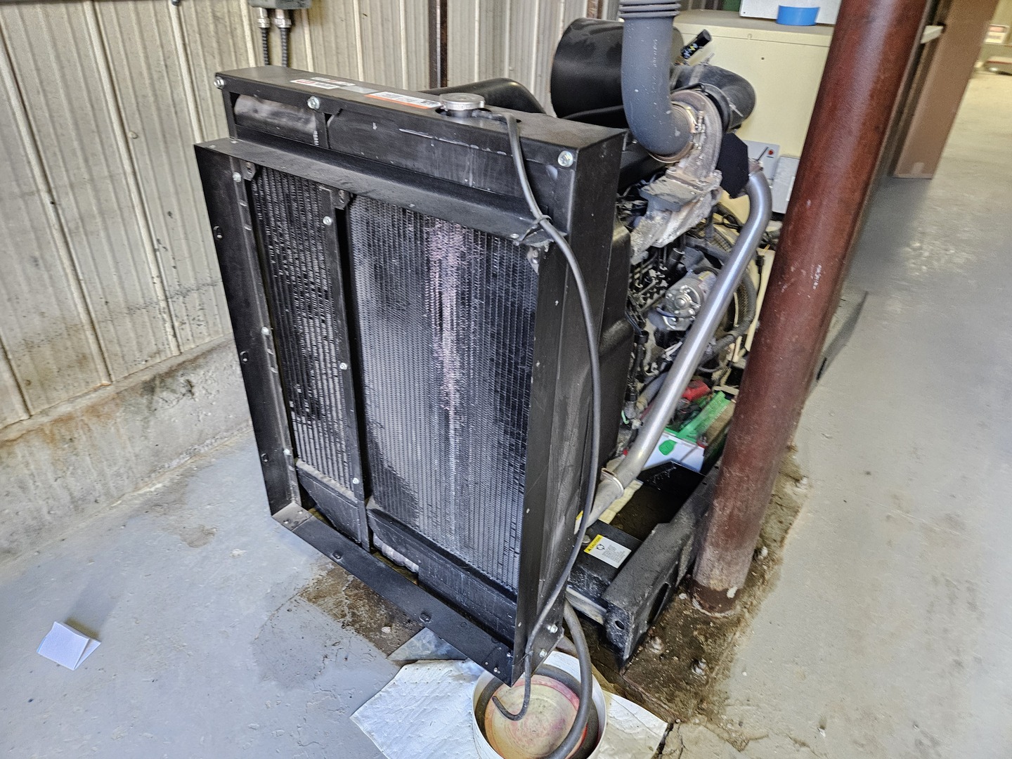 100 KW Kohler #100REOZJF, Standby Diesel Generator Set, 125 KVA, 134 HP John Deere 4045HF285 engine, 1800