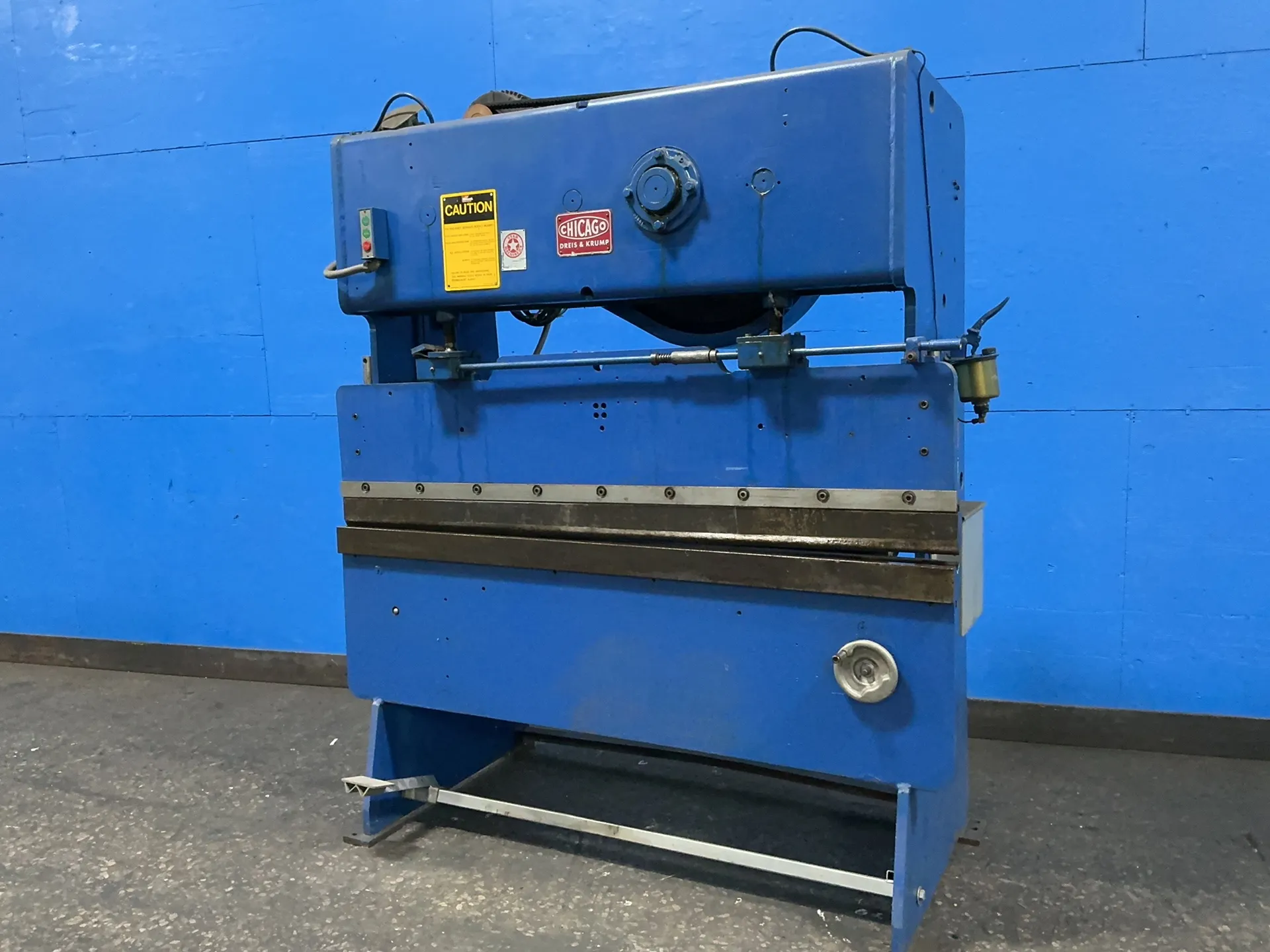 25 Ton, Chicago #265, mechanical press brake, 72"