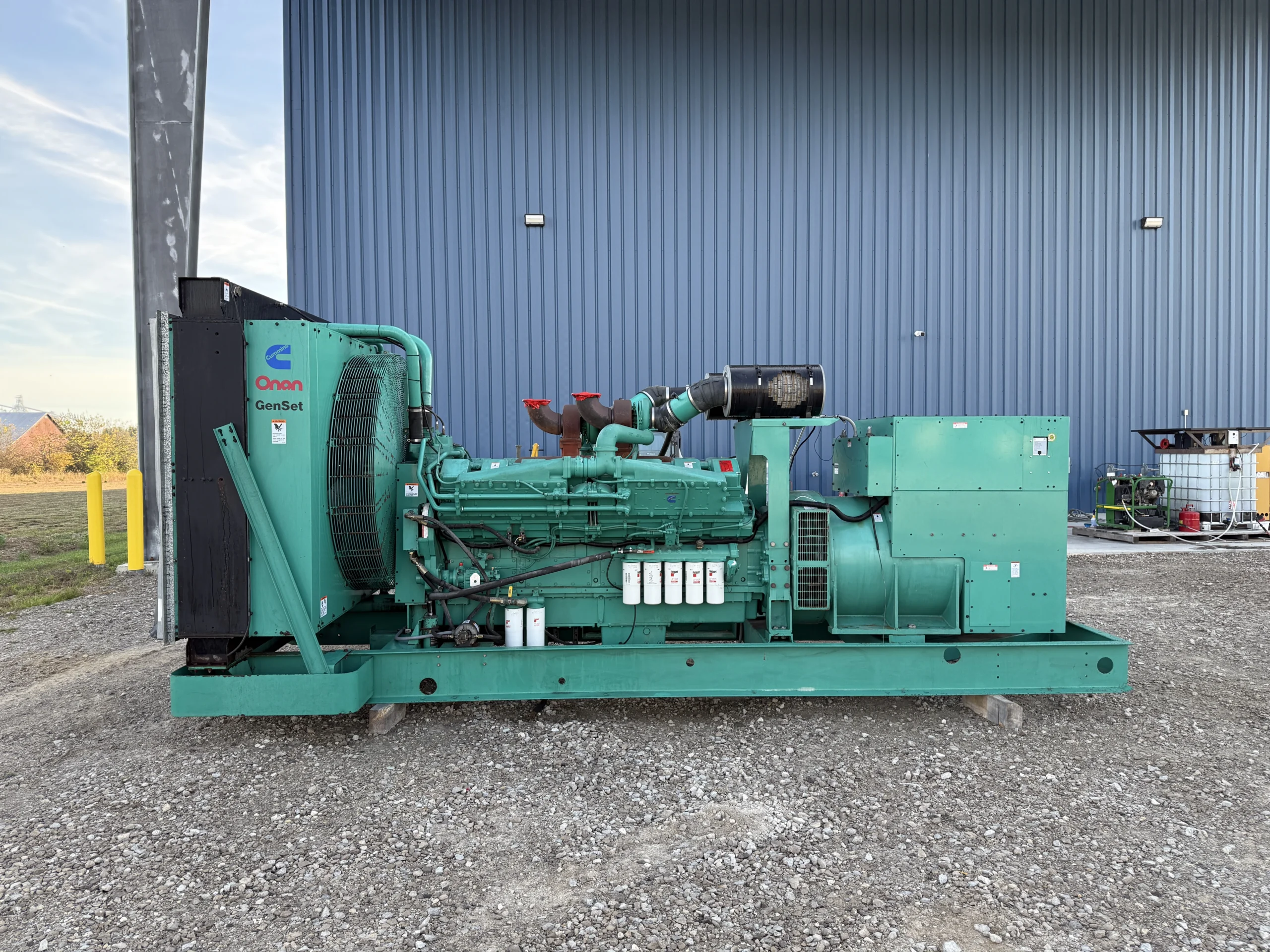 1250 KW Cummins #1250DFLC, diesel generator set, 277/480 Volts, 3-phase, 2129 hours, 1850 HP, KTA50-G3