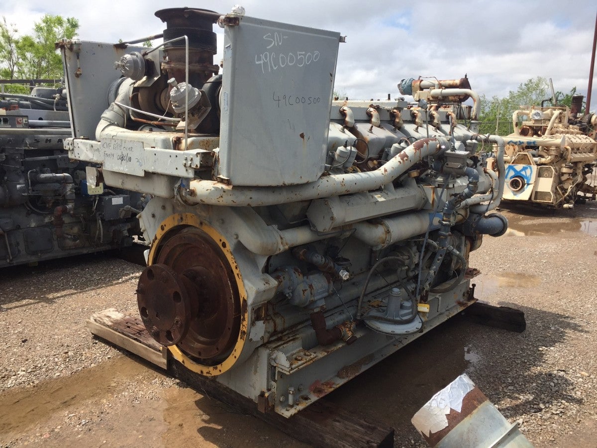 830 HP @ 1200 RPM, Caterpillar #G399SITA, natural gas engine core, S/N 49C00500