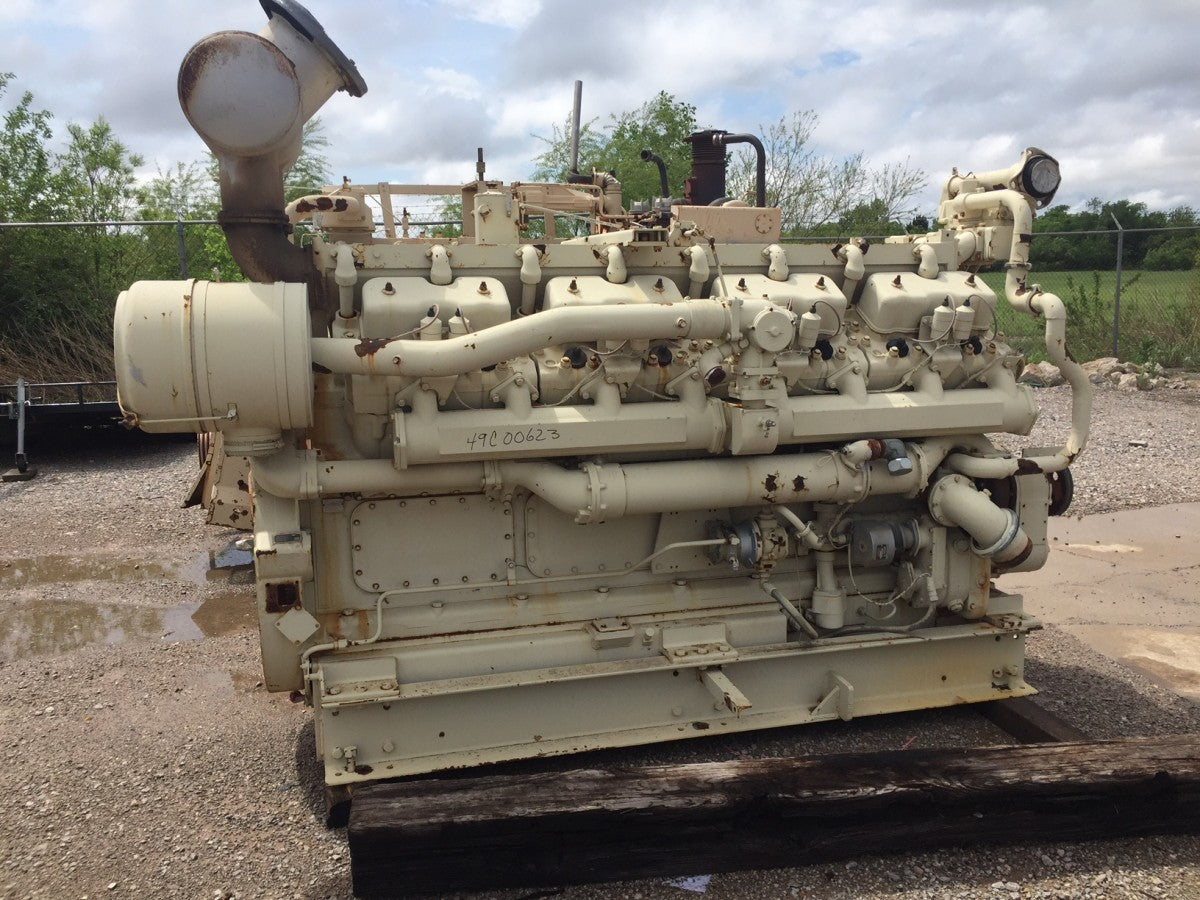 830 HP @ 1200 RPM, Caterpillar #G399SITA, natural gas engine core, S/N 49C00623