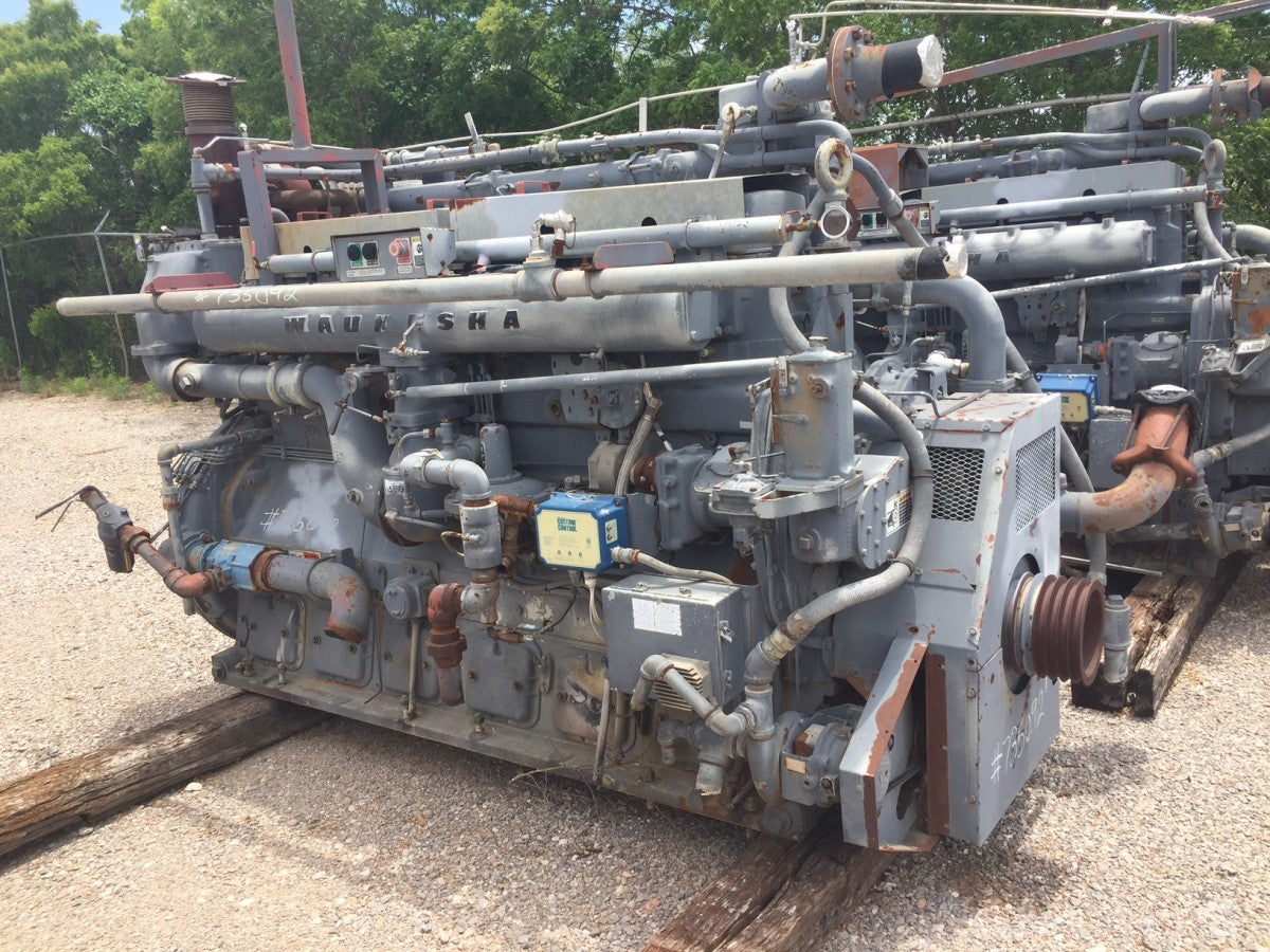 584 HP @ 1200 RPM, Waukesha #F3521GL, natural gas engine core, S/N C602871