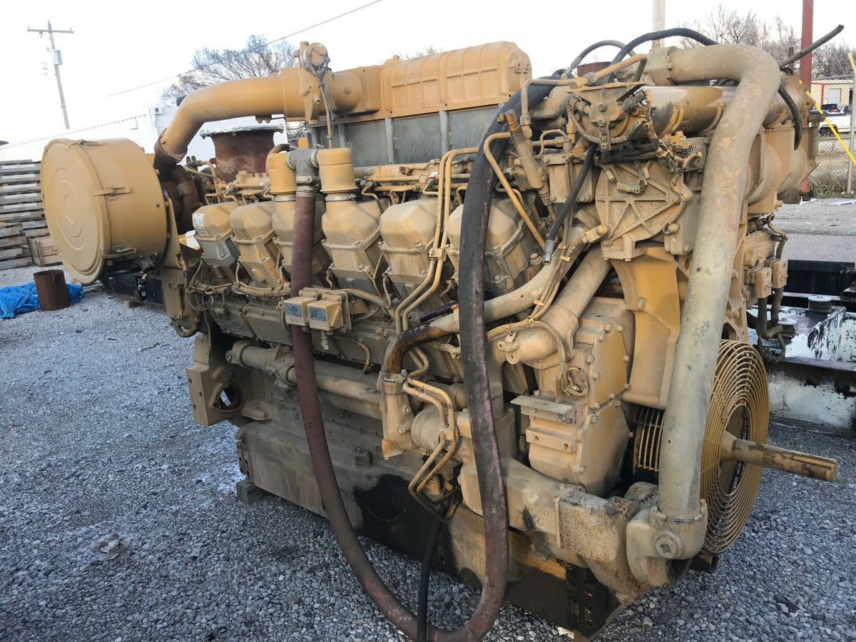 1476 HP Caterpillar #D3512C, diesel engine, 1200 RPM, Tier 2, core, S/N LLA00599, 2009