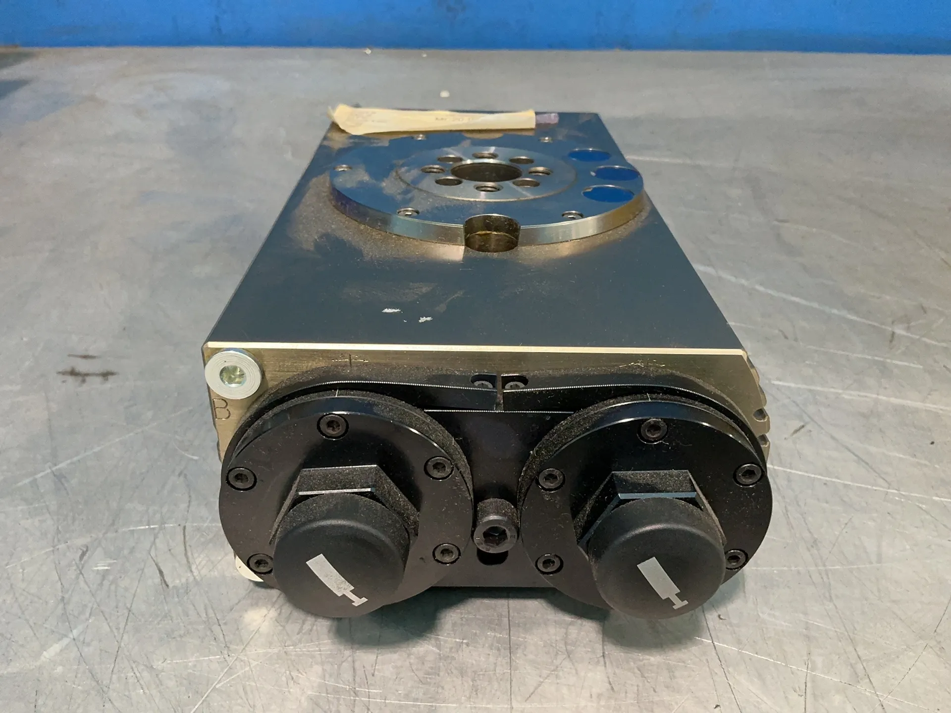 Schunk #SRU-PLUS-50-W-90-3, universal pneumatic rotary and swivel unit