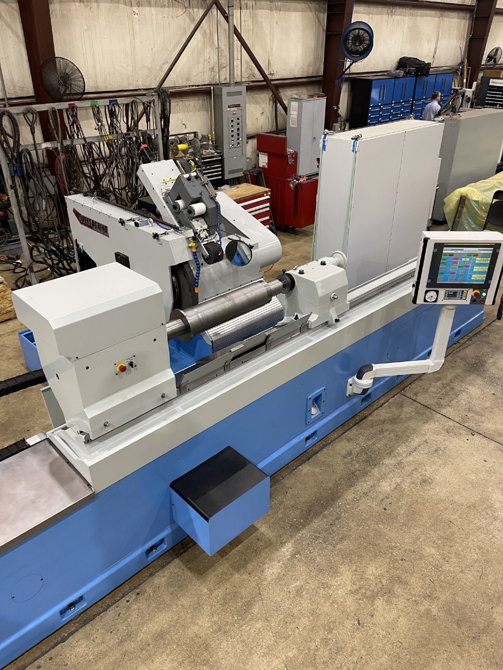 28" x 48" Abbott, CNC Grinder, 24" max. grind diameter, 36" x 2"-4" x 12" wheel, 0-1200 RPM, 6,500 lb.