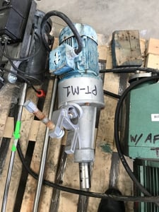 2 HP Clamp-On Mixer, 230/460 V., 1740 RPM, 200/400, stainless steel shaft ~3' 6" L, 6" dia.