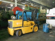 15000 lb. Caterpillar #T150D, hard rubber fork truck, LPG, 5' forks, 2 stage mast