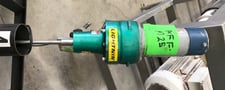 Lightnin #EV5P-50MV, clamp-on mixer, vari-speed controller, Stainless Steel shaft 3' L w/ 4" dia.prop