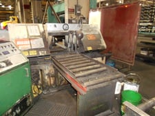 20" x 16" Marvel Series #15A, CNC horizontal band saw, Marvel PLC CNC, 10' shuttle infeed conveyor