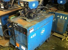 450 Amps, Miller #CP-250TS, welding source with Millermatic S-54D and cart