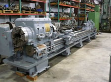 27" x 226" Axelson #A-20, hollow spindle engine lathe, 19-1/2" swing over cross slide, 8-5/8" spindle hole
