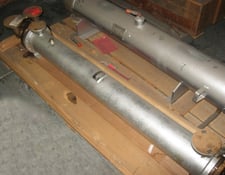 75 psig shell, 75 psig tube, Andale 201Y Size 60-2-60-201 tube type heat exchanger 75, 200 Degrees