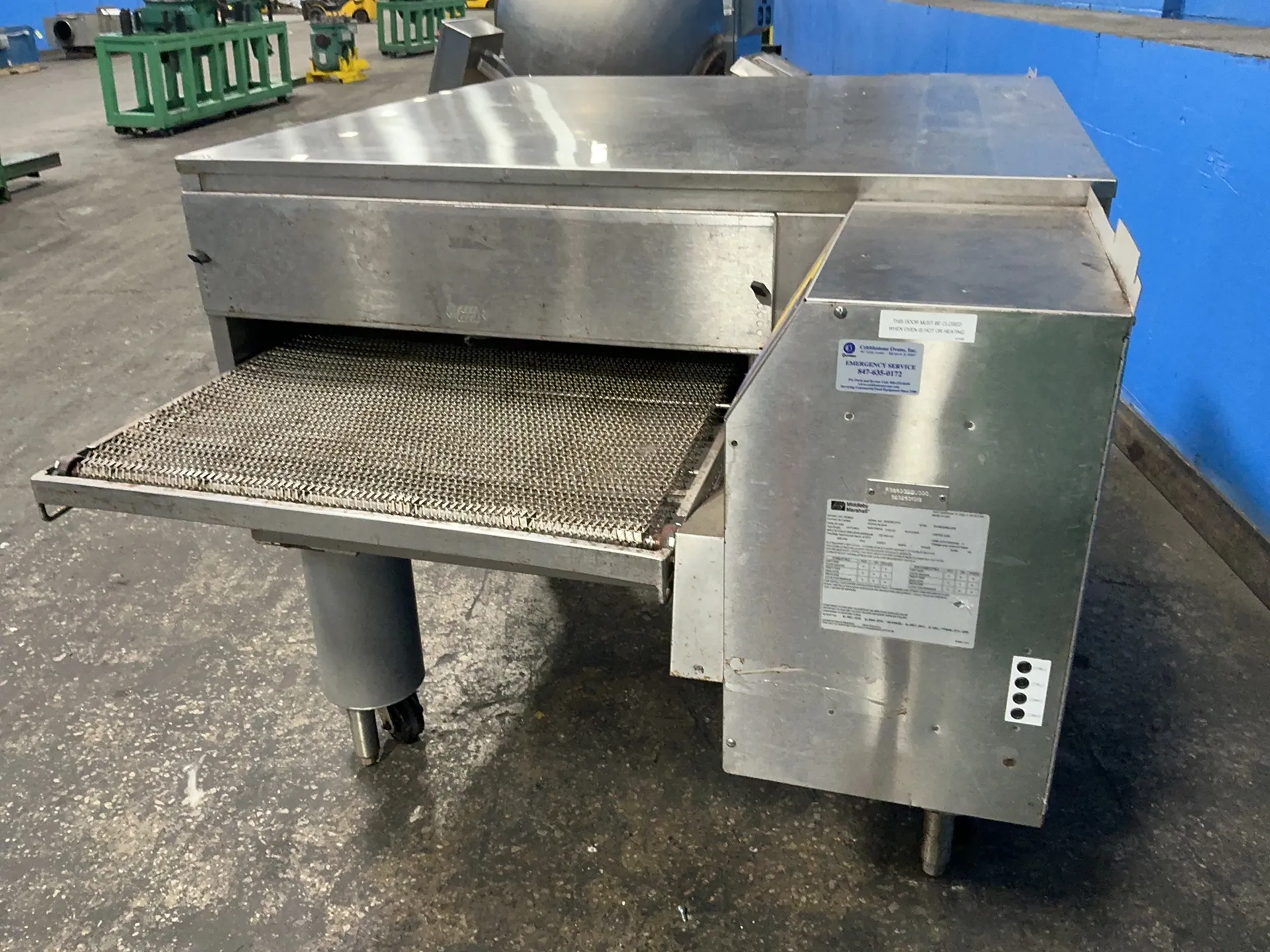 Middleby Marshall #PS360G, natural gas conveyor oven, 31" x 90" conveyor belt, 120,000 BTU/hr, 208-240 V.