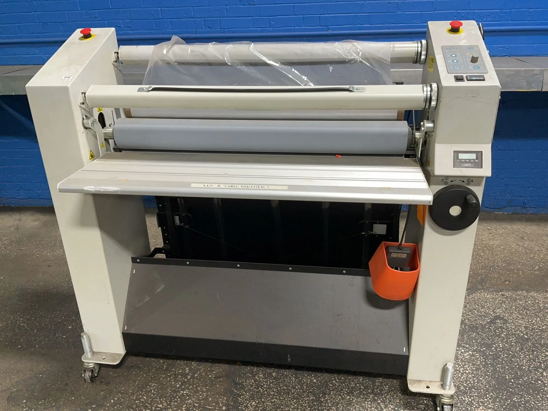 43" MacDermid #38-LUX, laminator, 13" x 43" table, foot switch, 2300 width, 230 V., 2012