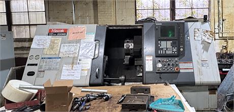 Mazak #QT-200MS, CNC turning center, 20.6" swing, 8" chuck, 2" bar, 11.81" diameter, 22.6" length, 5000 RPM