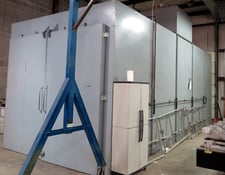 120" width x 109" H x 288" L Furnace Brokers Series, new oven, 500°F , gas, doors each end, ship in (6