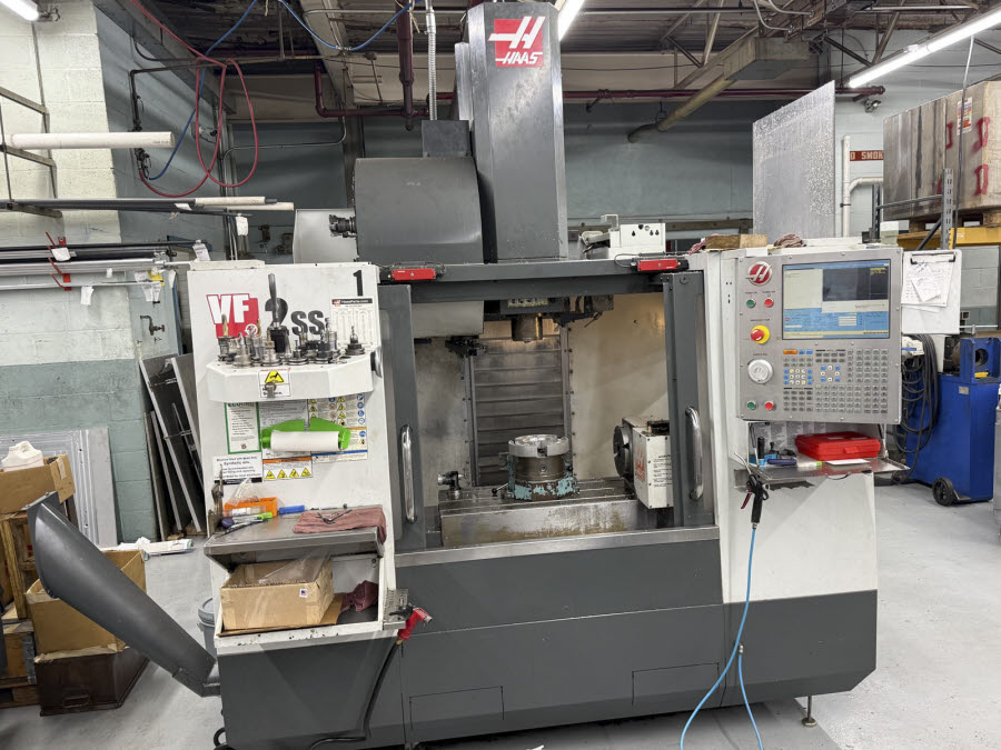 Haas #VF-2SS, CNC Vertical Machining Center, 30" X, 16" Y, 20" Z, 36" x 14" table, 30 HP, 12,000 RPM, CAT 40
