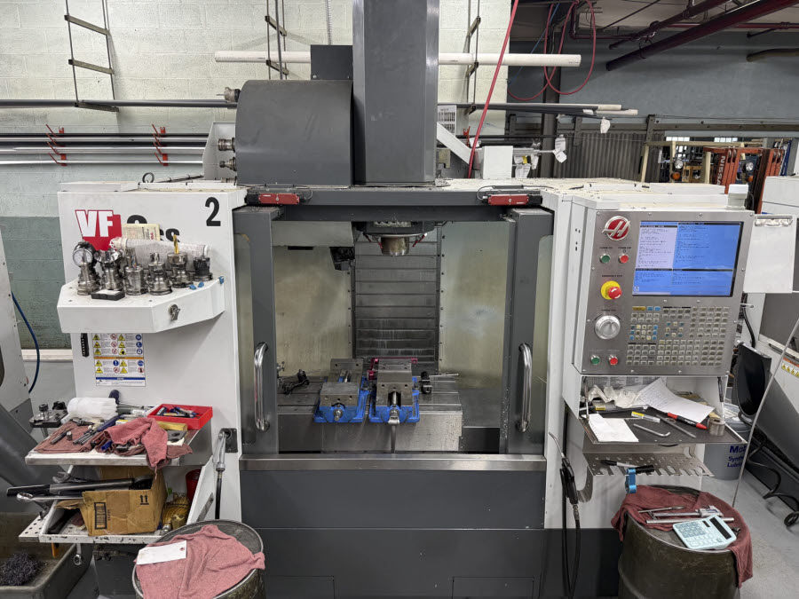 Haas #VF-2SS, CNC Vertical Machining Center, 30" X, 16" Y, 20" Z, 36" x 14" table, 30 HP, 12,000 RPM, CAT 40