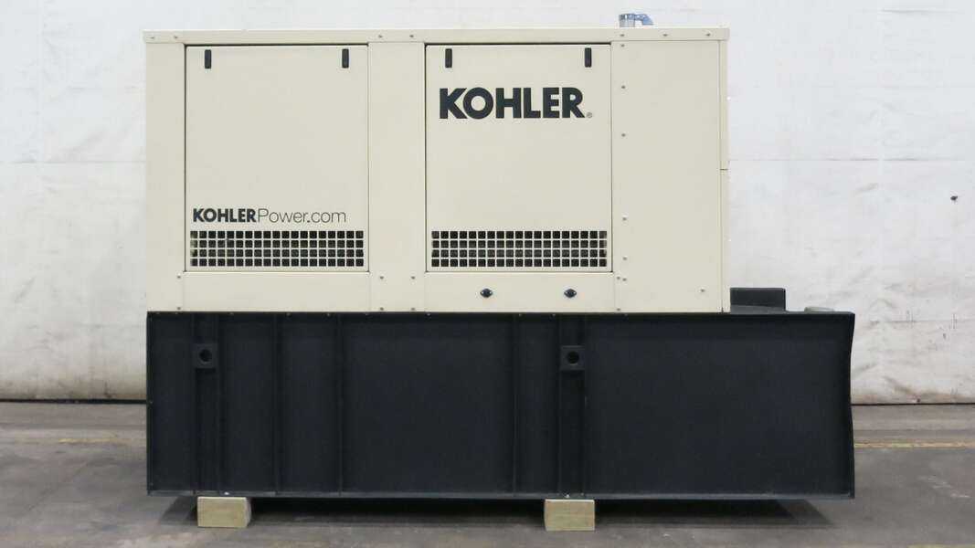 100 KW Kohler #100REOZJF, diesel generator set, 120/208 Volts, John Deere 4045HF285 engine, EPA Tier 3, sound