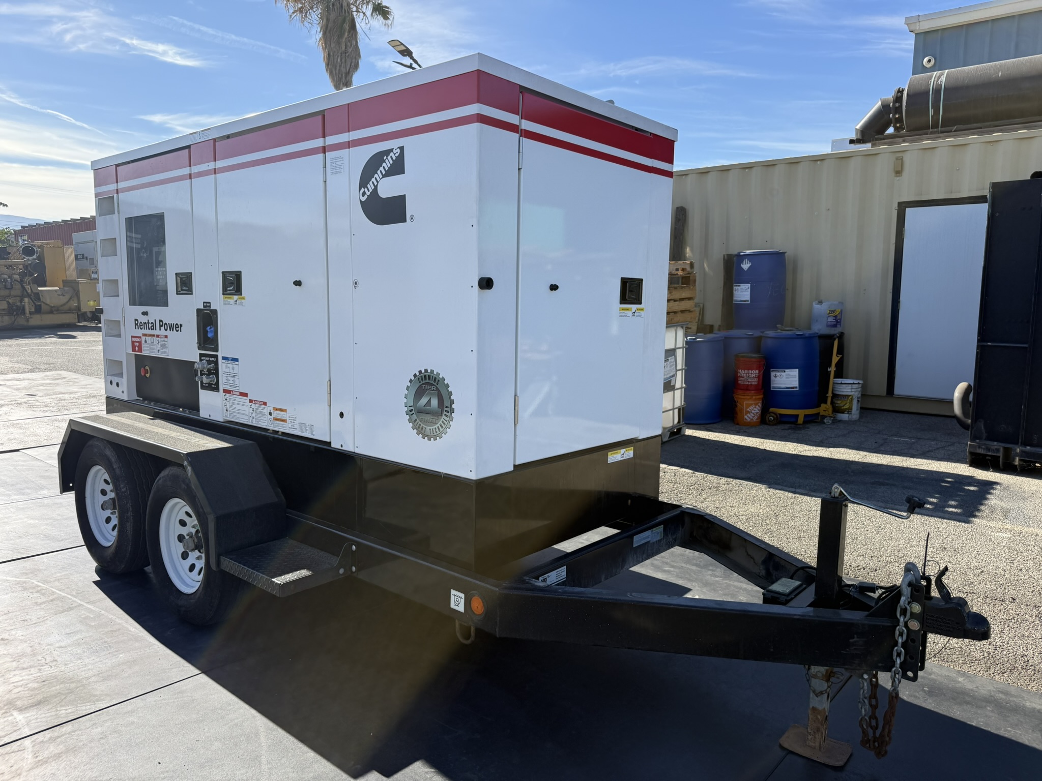 100 KW Cummins #C100D2RE, diesel generator set, 277/480 Volts, 10490 hours, 1800 RPM, QSB5-G11 engine, EPA