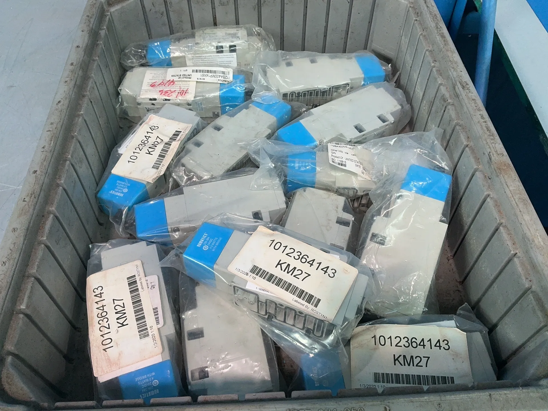 Numatics, pneumatic directional control solenoid valve, 150 PSI, LOT of 14