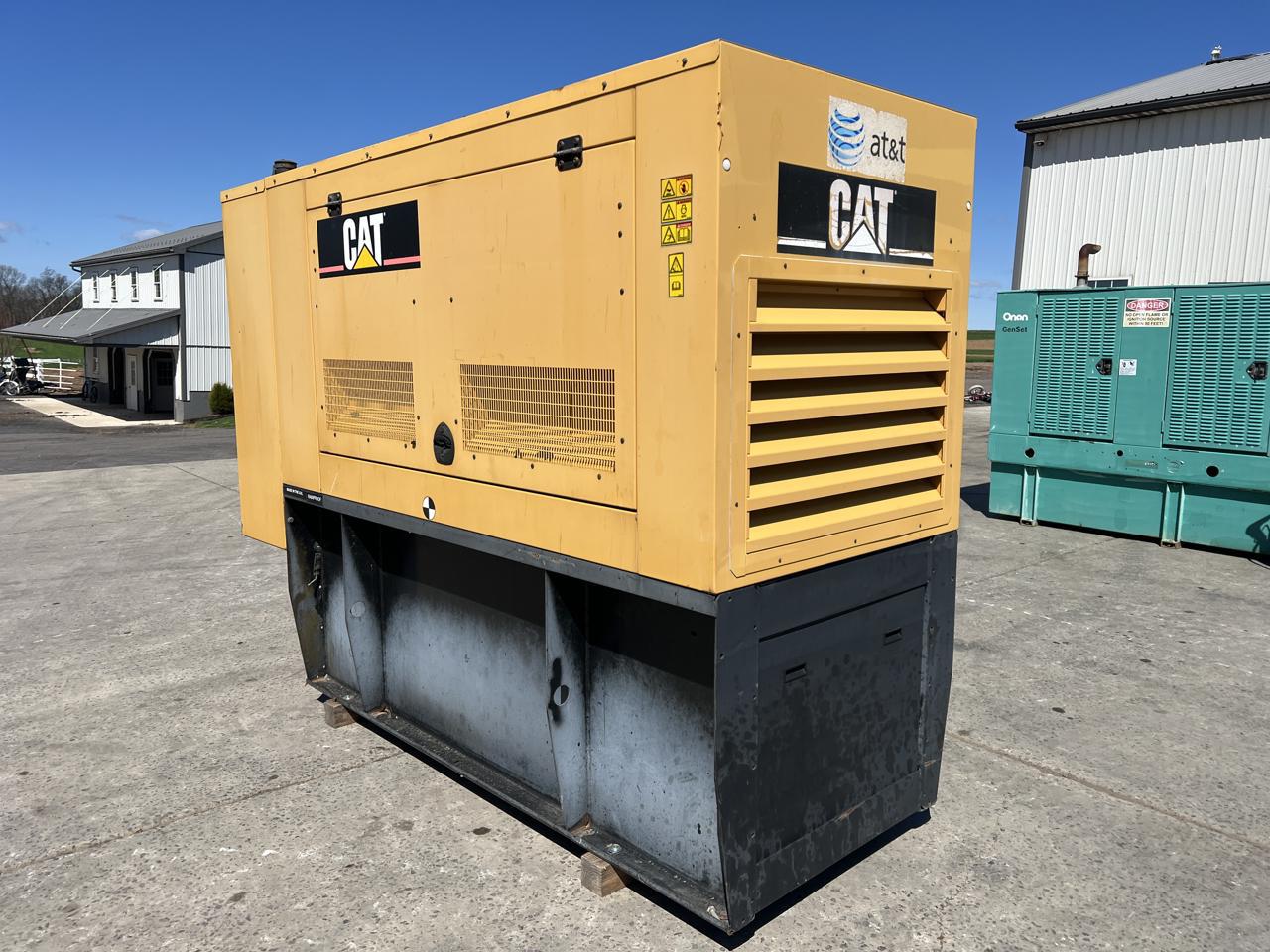 60 KW Caterpillar #D60-4S, Diesel Generator Set, 120/240 Volts, C4.4 engine, 1800 RPM, sound attenuated