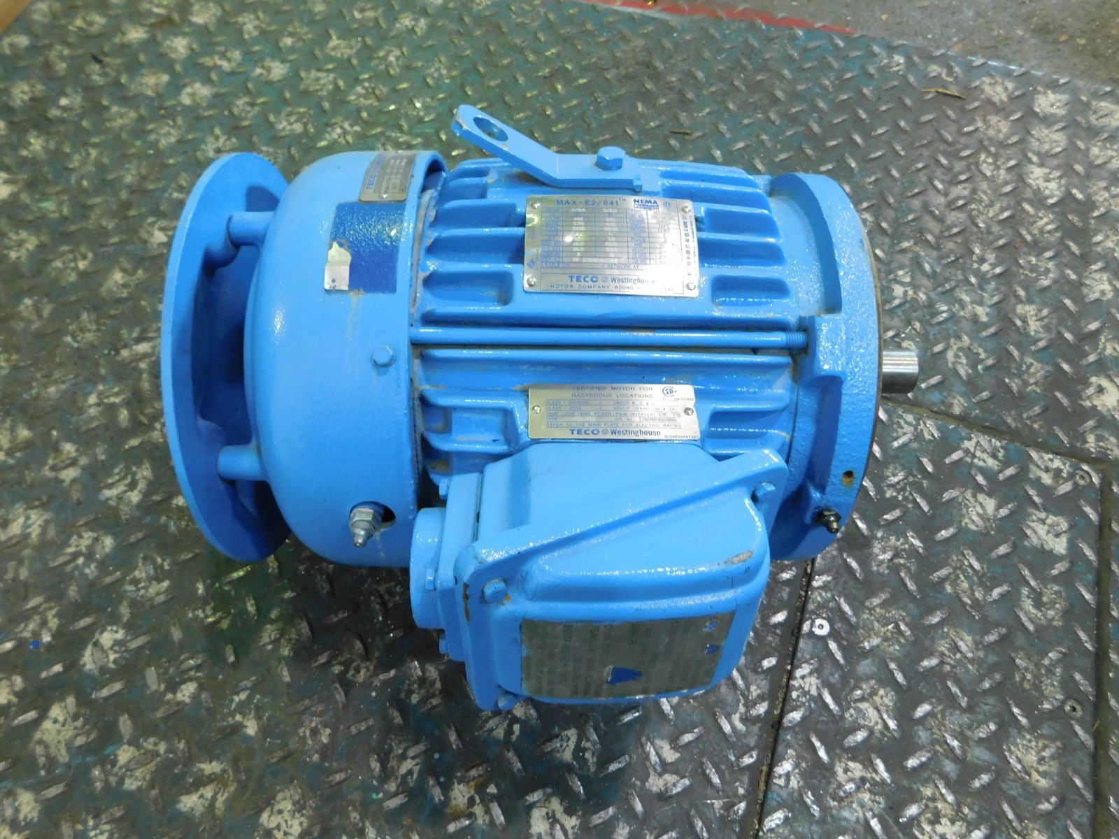 3 HP 3490 RPM Teco Westinghouse, Frame 182TC, TEFC, vertical, 1.15 service factor, 460 Volts, new
