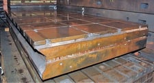 90" x 215" x 19", T-Slotted Floor Plates, Cast Iron, (2) Available, Matched, #21430