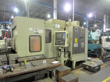 Mitsui-Seiki #HS-5A, 24.8" x 24.8"pallets,.001 deg,Fanuc 15M, 180 automatic tool changer,thru spindle