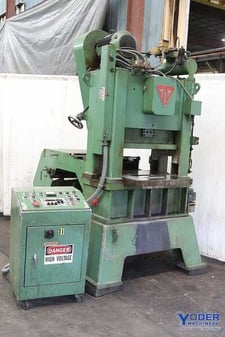 45 Ton, Tridan #RLB45E-30-22-4, fin press line, 30.5" x 22" bed, 2" stroke, 12" Shut Height, #69992