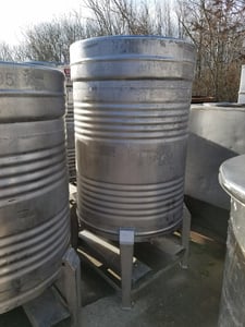 264 gallon Luwa Berleburg GmbH, portable, 2" outlet, 38" diameter, 44" length, Stainless Steel, 15 psi, beer