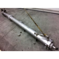 93 sq.ft., 150 psi, Allegheny Bradford sanitary heat exchanger, straight thru desing with shell expansion