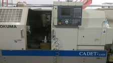 Okuma #Cadet L1420, 18.9" swing, 65-3200 RPM, 3.1" bore, 12 position turret, 14.17" dia. turning, 20/15 HP
