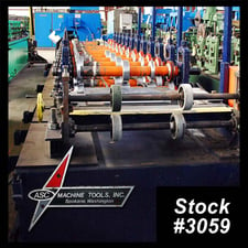 12 Stand, ASC #CAS-4-36-12, rollformer, 3" spindle diameter, #3059, $59,000