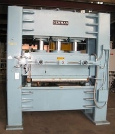 300 Ton, Newman, 12" x 24" (1-elec.platen on slide), approx. 12" daylight & stroke, 20 HP, PLC, #2651C