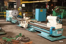26" x 196" gap bed lathe, 1191-248, 31" spindle size, 39" max over ways, taper attachment, IN & MM