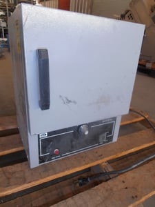 12" width x 12" H x 10" D Quincy #10GC, lab oven, 600 watt, 5.2 amp, 115 V.