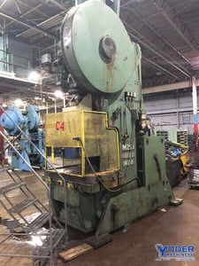 250 Ton, Niagara #M250, OBI press, 8" stroke, 22-1/2" Shut Height, air clutch, 35 SPM, #70534