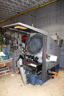 Image for 30" Scherr-Tumico #22-2500, 35" x8" tbl, quick clamp, V-blocks & stage centers, 10,20,100x