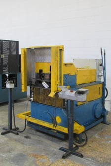 3" Eagle #CE, tube end former, double head, expanding, reducing, slotting, notching, AB PLC