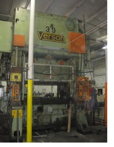 500 Ton, Verson #SE2-500-84-48, 6" stroke, 18" Shut Height, 20.29" OA, 84" x48" bed, 30-60 SPM variable