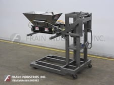 Hinds Bock #6P-08, automatic, 6 head, air operated piston filler, rotary shut-off pneumatic package, e-stop
