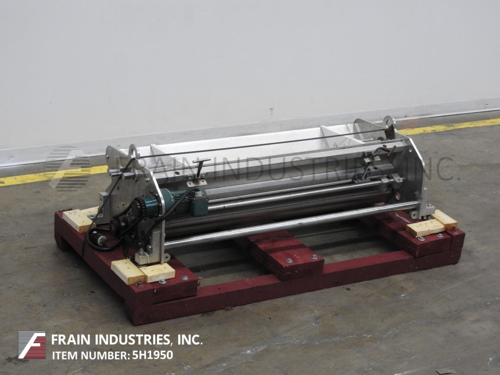 Richmond Industries #460A, Stainless Steel roller icing depositor, 60" wide x 15" long x 8" deep trough, 1/2
