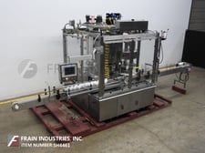 Zalkin Fowler #CASF12/8-73-48, automatic, Stainless Steel, 12 head rotary chuck capper