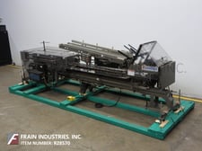 Langen #B1M, semi-automatic, horizontal, continous motion, hot melt glue cartoner, 10-120 cartons per minute