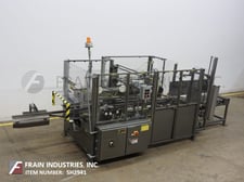 Pearson #R23501, automatic, case erector and tape bottom sealer, 1-35 cases per minute