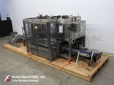 Wepackit #350CP-SS, automatic, Stainless Steel, top load, pick n place case packer for corrugate cases, trays