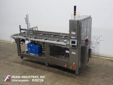 Adco #CTF-470V, automatic, Stainless Steel, single head, hot melt glue, tray former, 10-50 cycles per minute