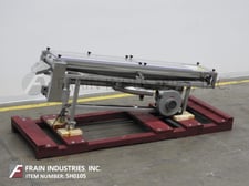 Image for 9" wide x 6.1' long, G2 Material Handling Inc., Stainless Steel, cooling conveyor, Stainless Steel mesh belt